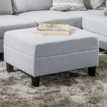 Ottoman Light Grey Fabric