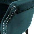 Club Chair Teal Velvet