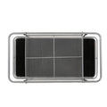 Metal Bar Car With Glass Black Silver Glass