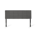 King Cal King Sized Headboard California King Charcoal Grey Fabric