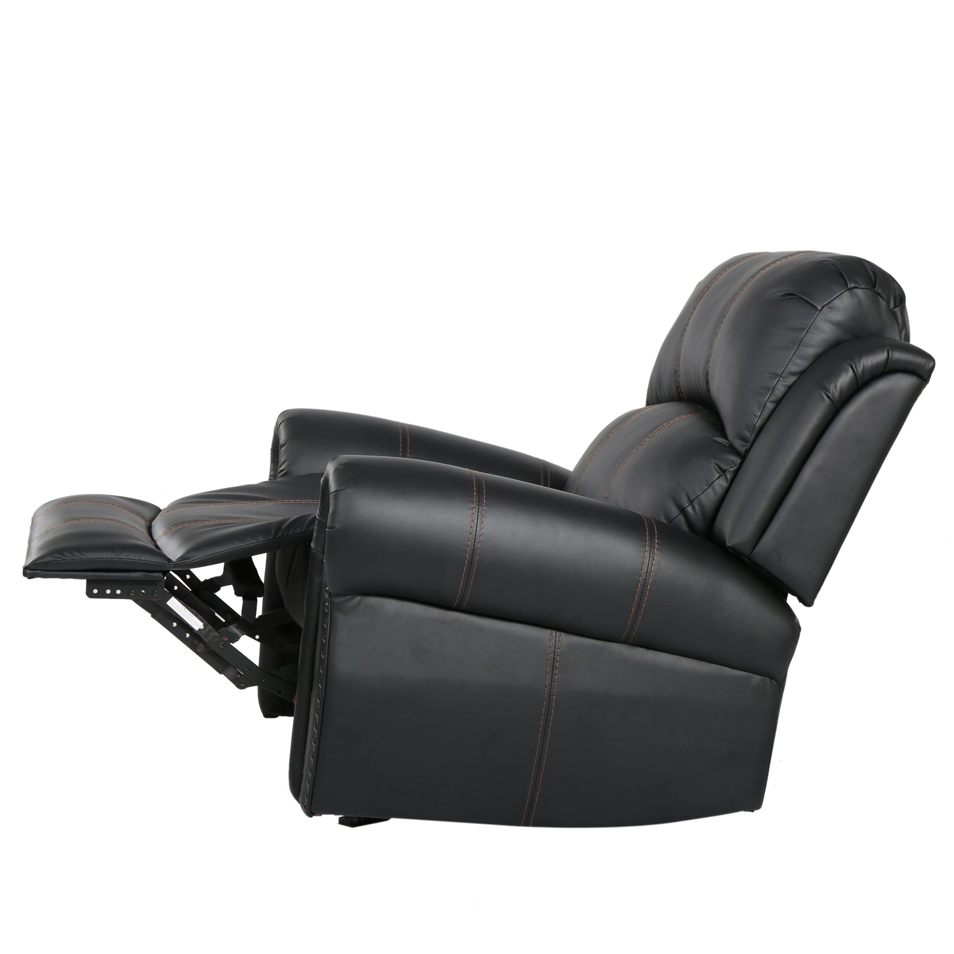 Gliding Recliner Black Pu