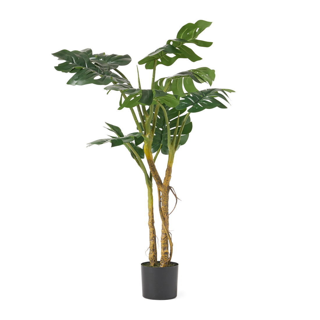 120Cm Artificial Monstera Tree Green Iron Plastic