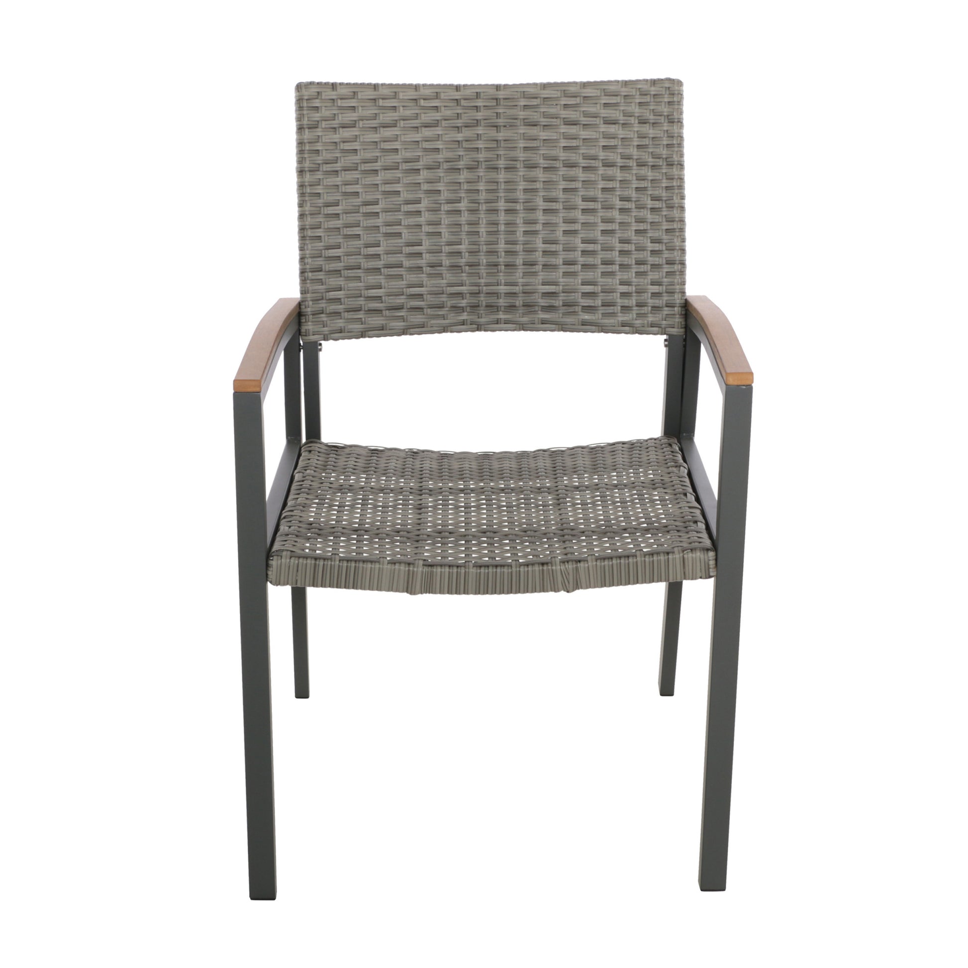 Luton Dining Chair Grey Rattan