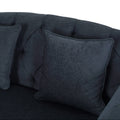 Seat Chaise Lounge Charcoal Fabric