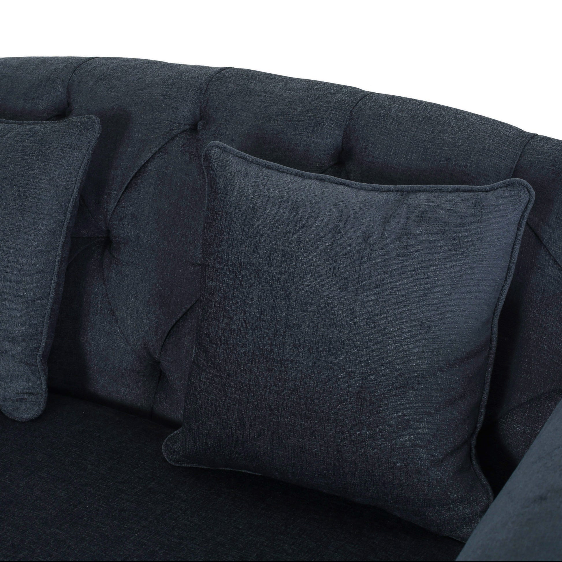 Seat Chaise Lounge Charcoal Fabric