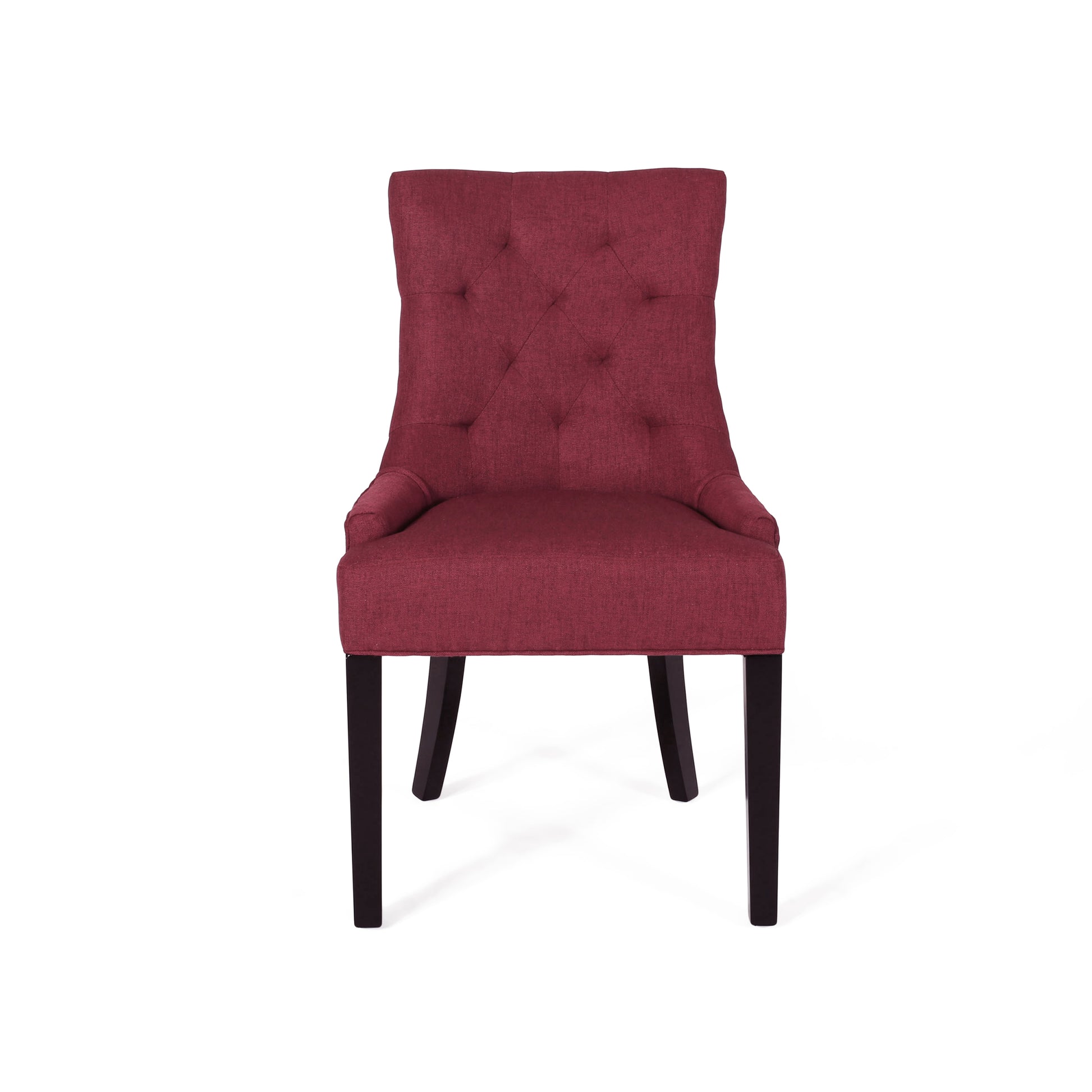 Cheney Dining Chair Kd Mp2 Set Of 2 Red Fabric