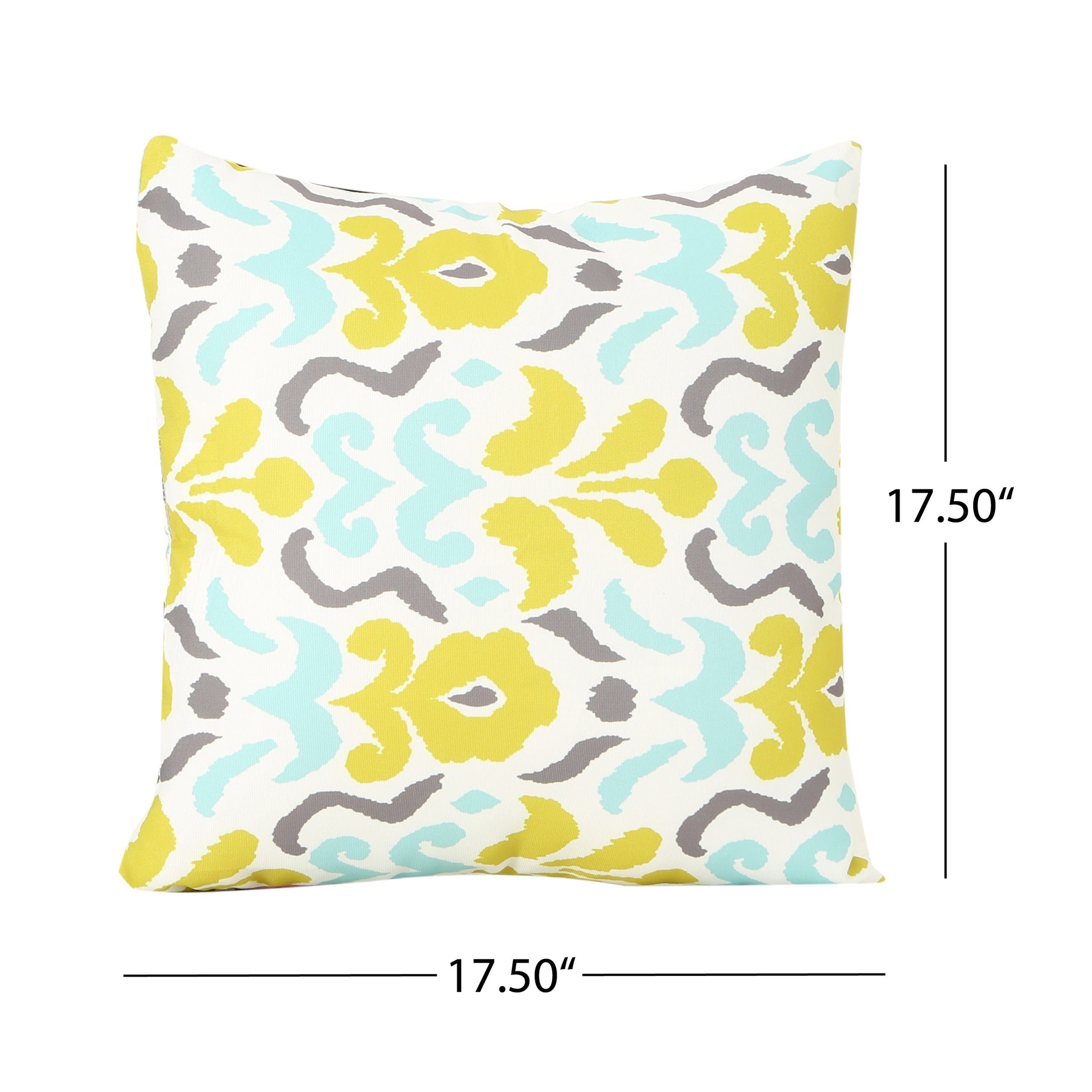 Yellow Flower Outdoor Square Pillow Multi Fabric