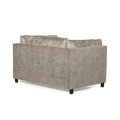 Club Chair Beige Brown Fabric