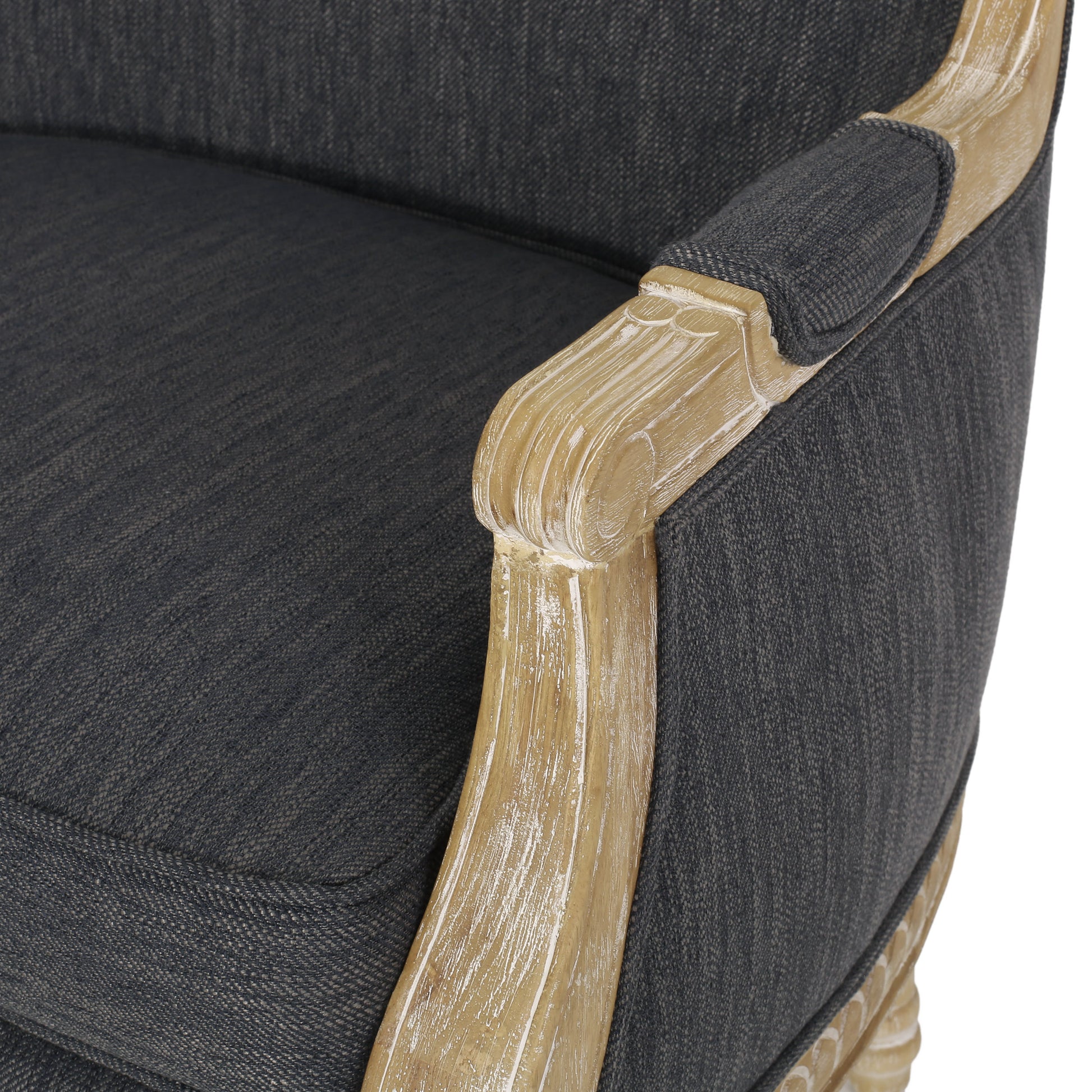 Club Chair Charcoal Fabric