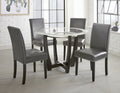 Verano 5 Piece Dining Set Dark Gray Dark Gray Wood