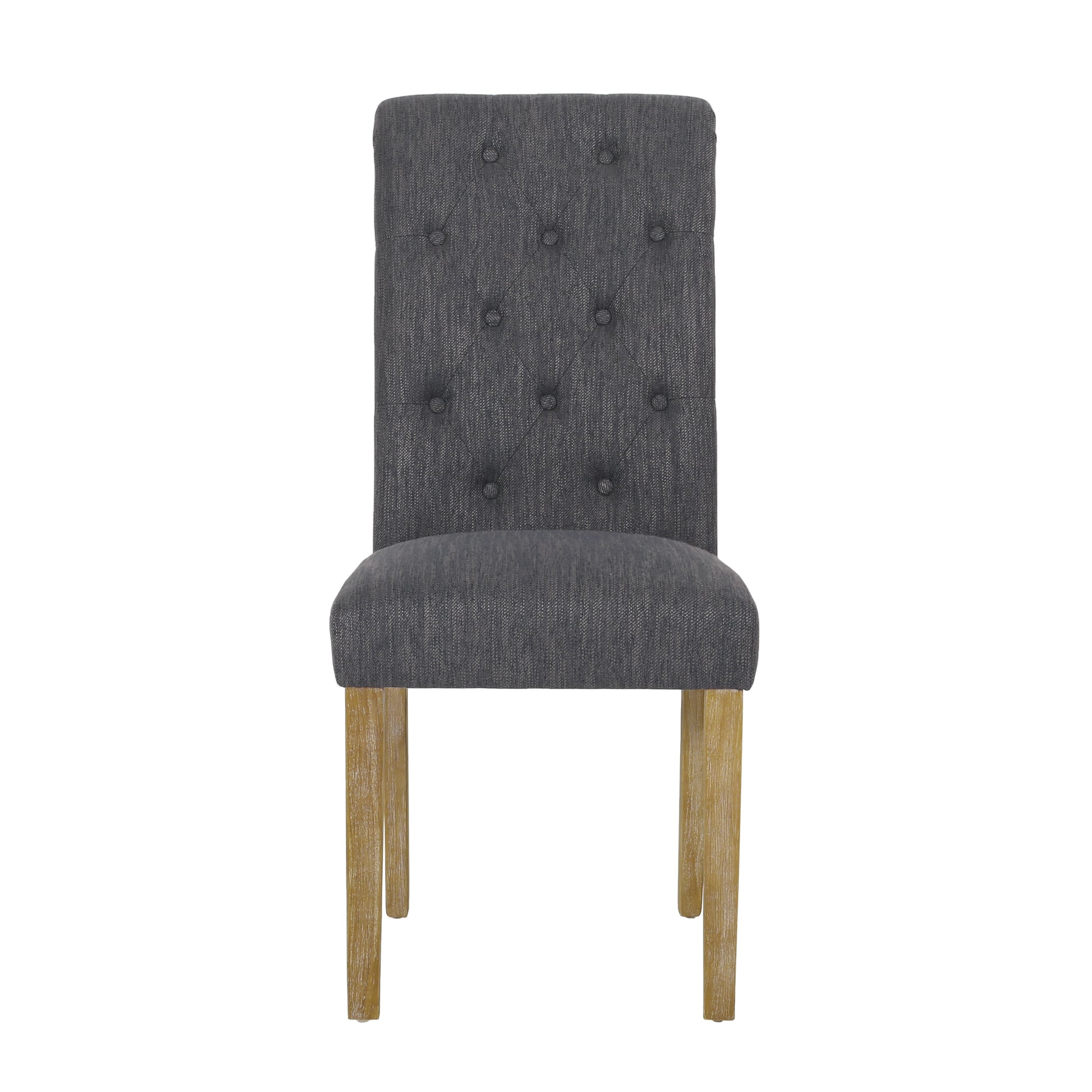 Dining Chair Mp2 Set Of 2 Charcoal Fabric