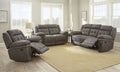 Anastasia Recliner Loveseat Gray Gray Fabric 2 Seat