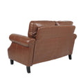 Seat Light Brown Metal Mesh Wood Fabric