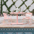 Santa Monica Bistro Set Coral Iron