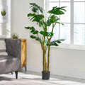 150Cm Artificial Monstera Tree Green Iron Plastic