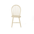 36 Inch H Spindle Back W.Chair Cream Rubber