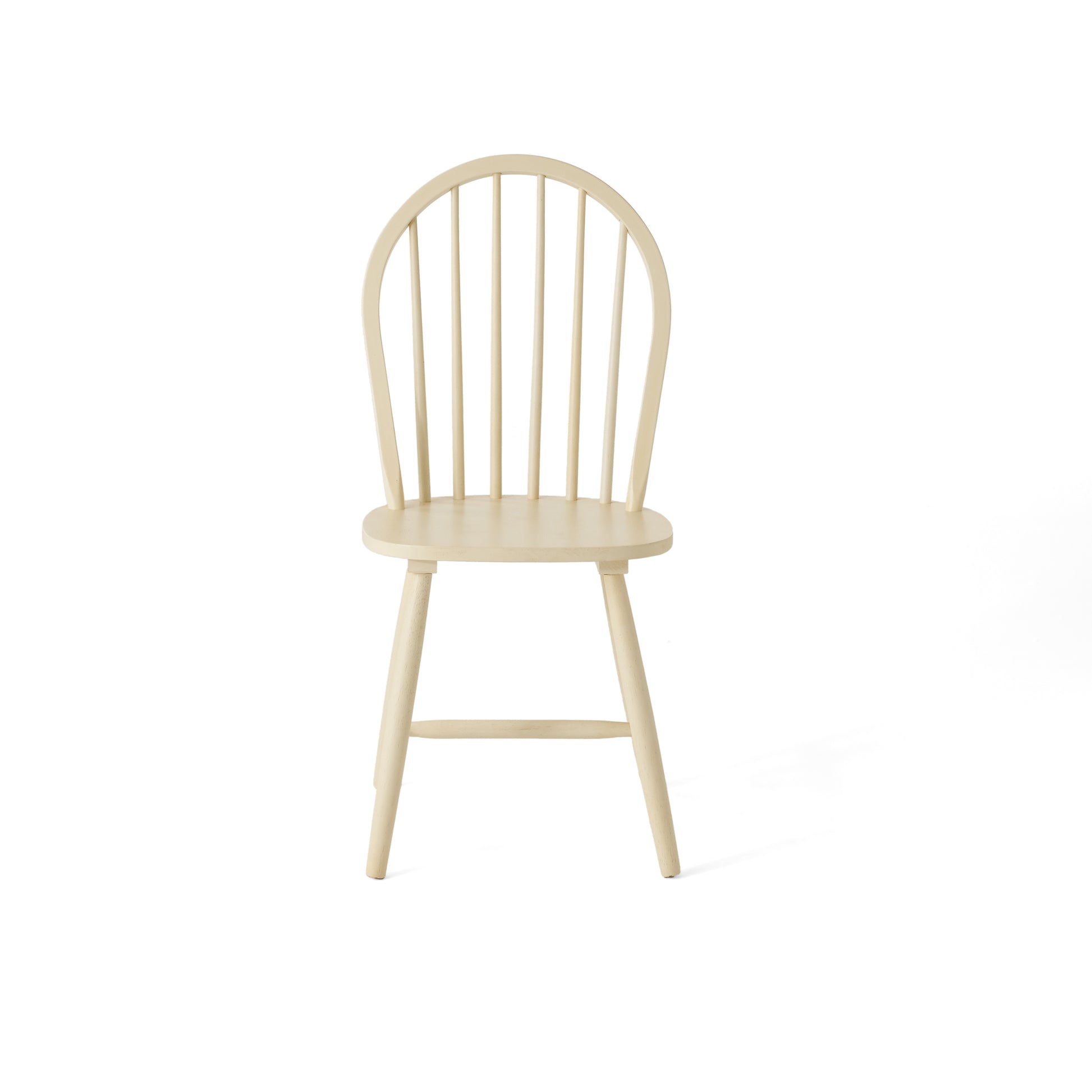 36 Inch H Spindle Back W.Chair Cream Rubber