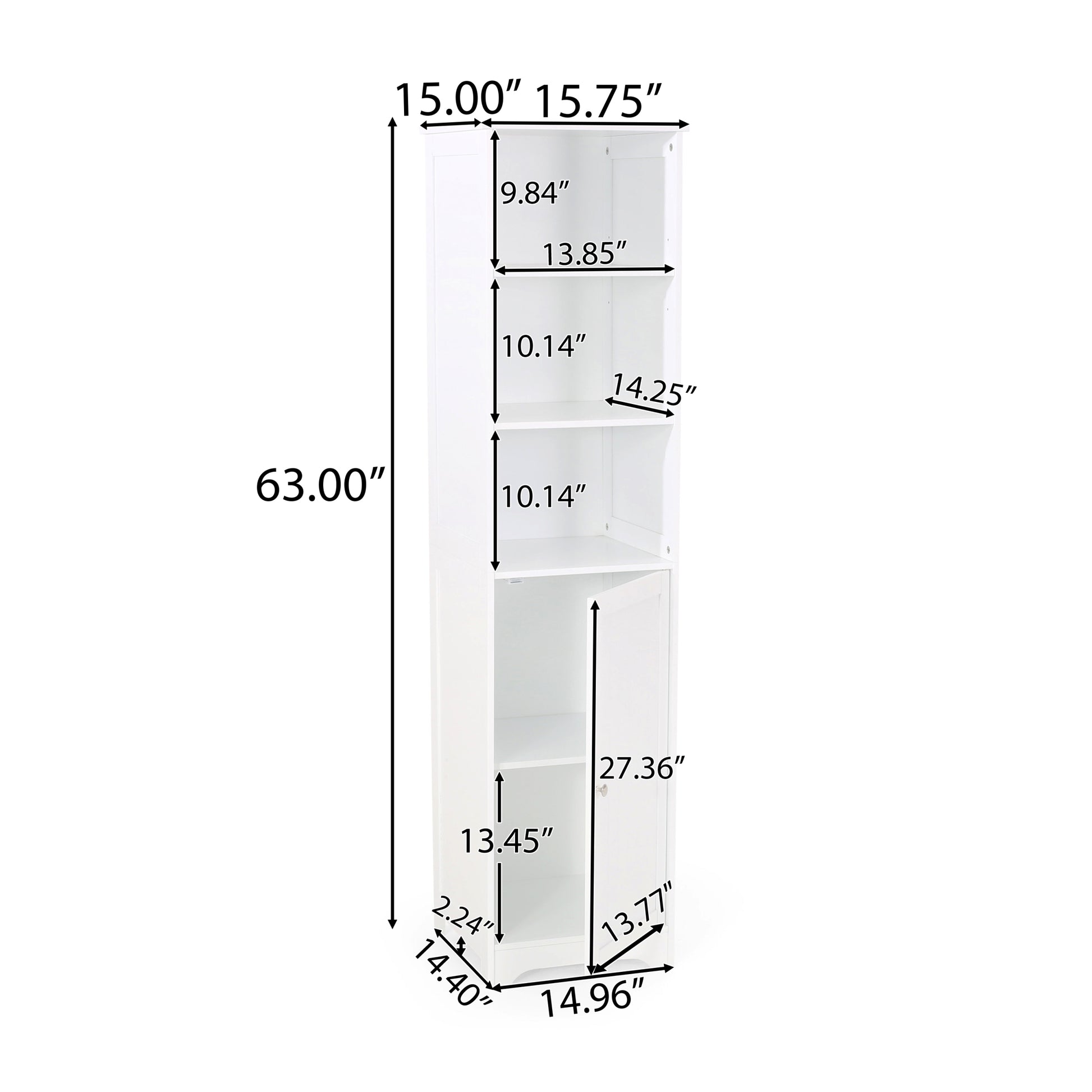 Bathroom Cabinet White Mdf