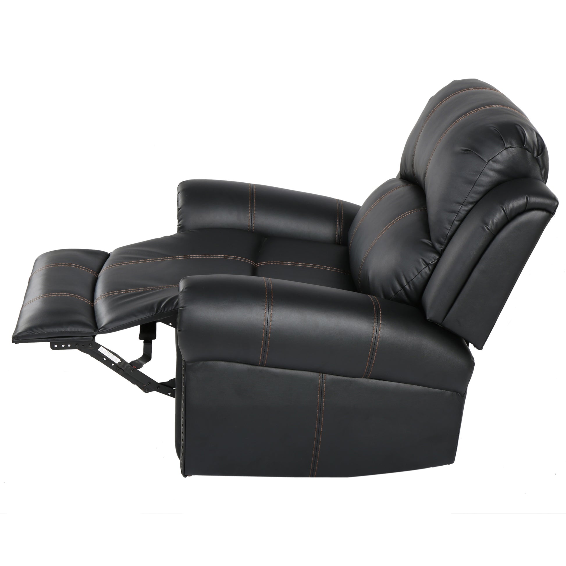 Gliding Recliner Black Pu