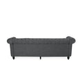 Sofa 3 Seater Charcoal Fabric 3 Seat