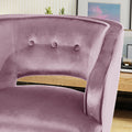 Michaela Mid Century Velvet Tufted Accent Chair, Light Lavender Lavender Purple Velvet