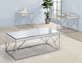 Evelyn Mirror Top Cocktail Table Gray Gray Iron