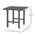 Lido 3Pc Table Set Brown Multi Rattan