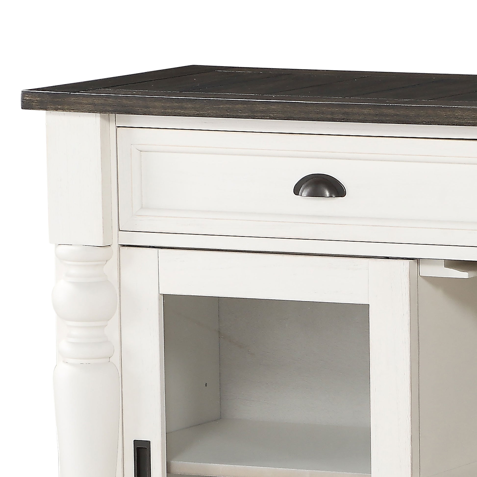 Joanna Server Two Tone White Wood