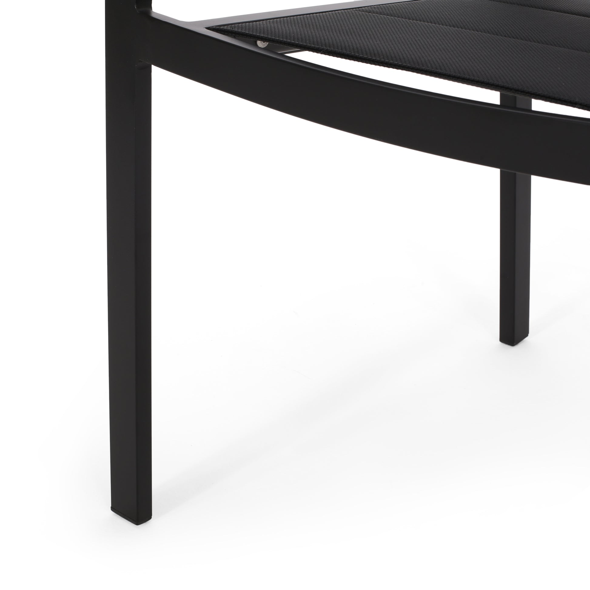 Wilbur Dining Chair Black Aluminum