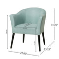 Arm Chair Light Blue Fabric