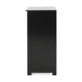 Bathroom Cabinet Black Mdf