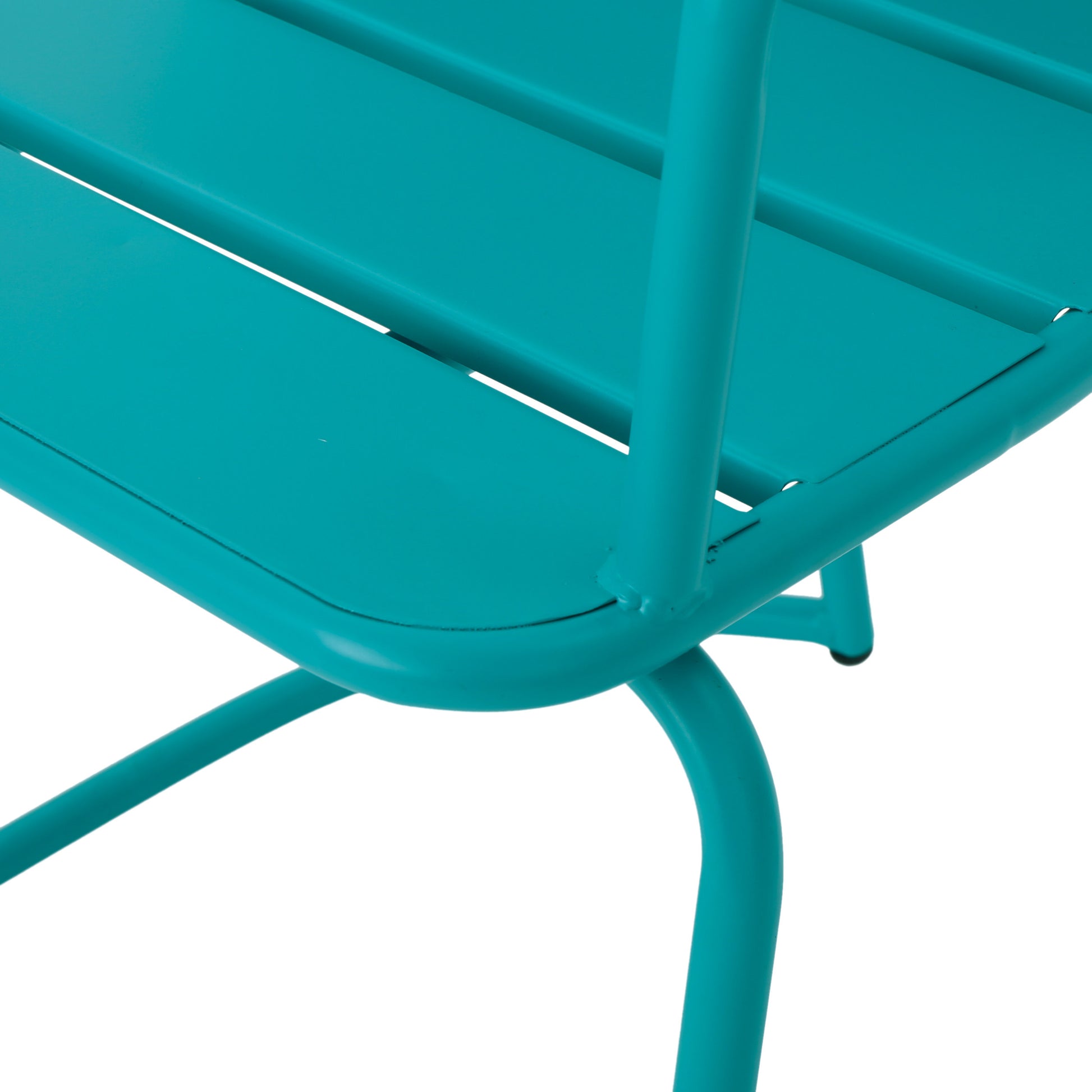 Santa Monica Bistro Set Teal Iron