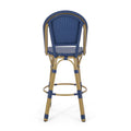 Barstool Blue Wicker