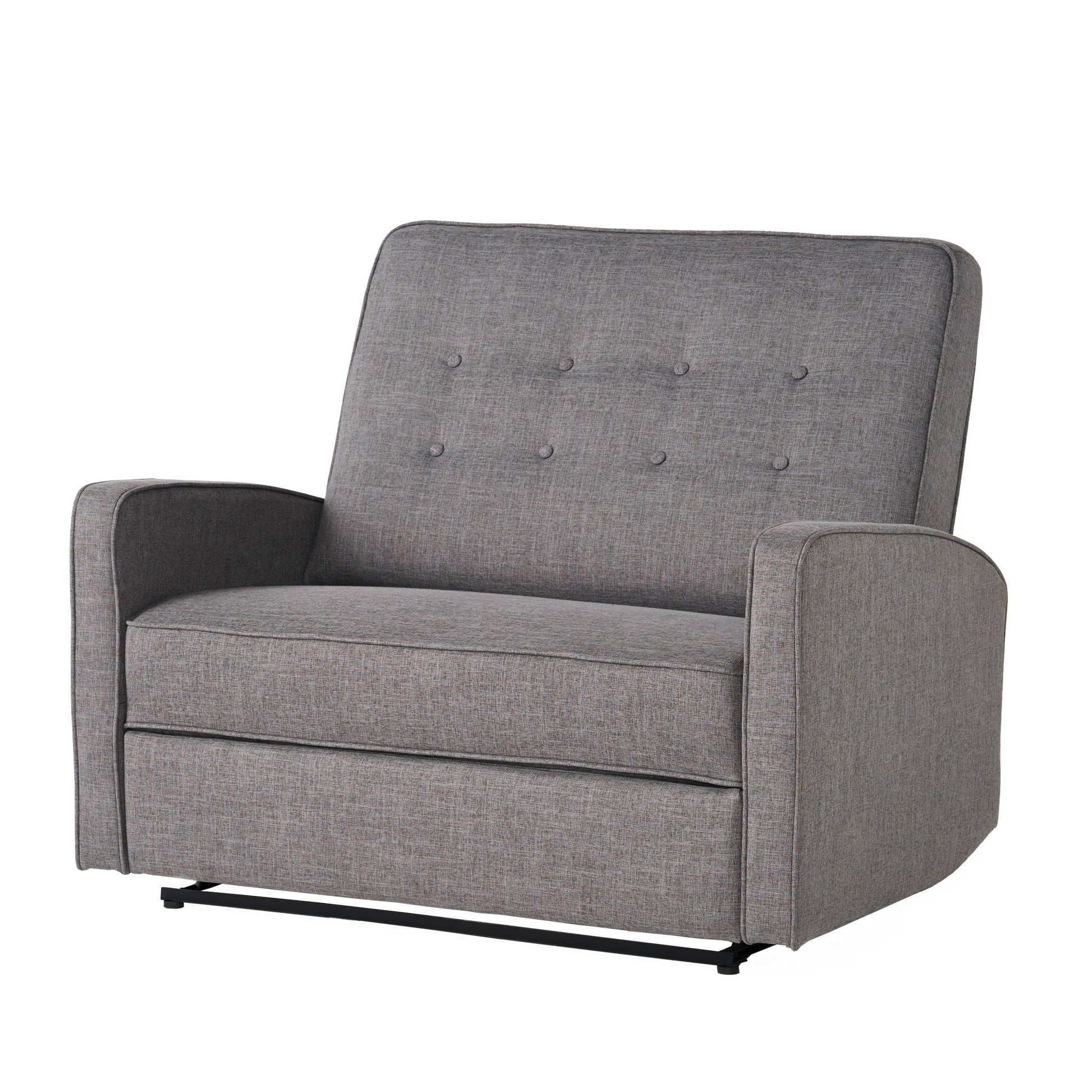 47" Wide Manual Standard Recliner Gray Fabric