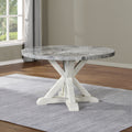 Canova 5 Piece Dining Set With Round Table Dark Gray Dark Gray Wood