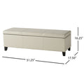 Glouster Storage Ottoman V2 Ivory Pu