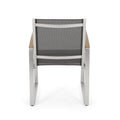 Glasgow Dining Chair Grey Aluminum