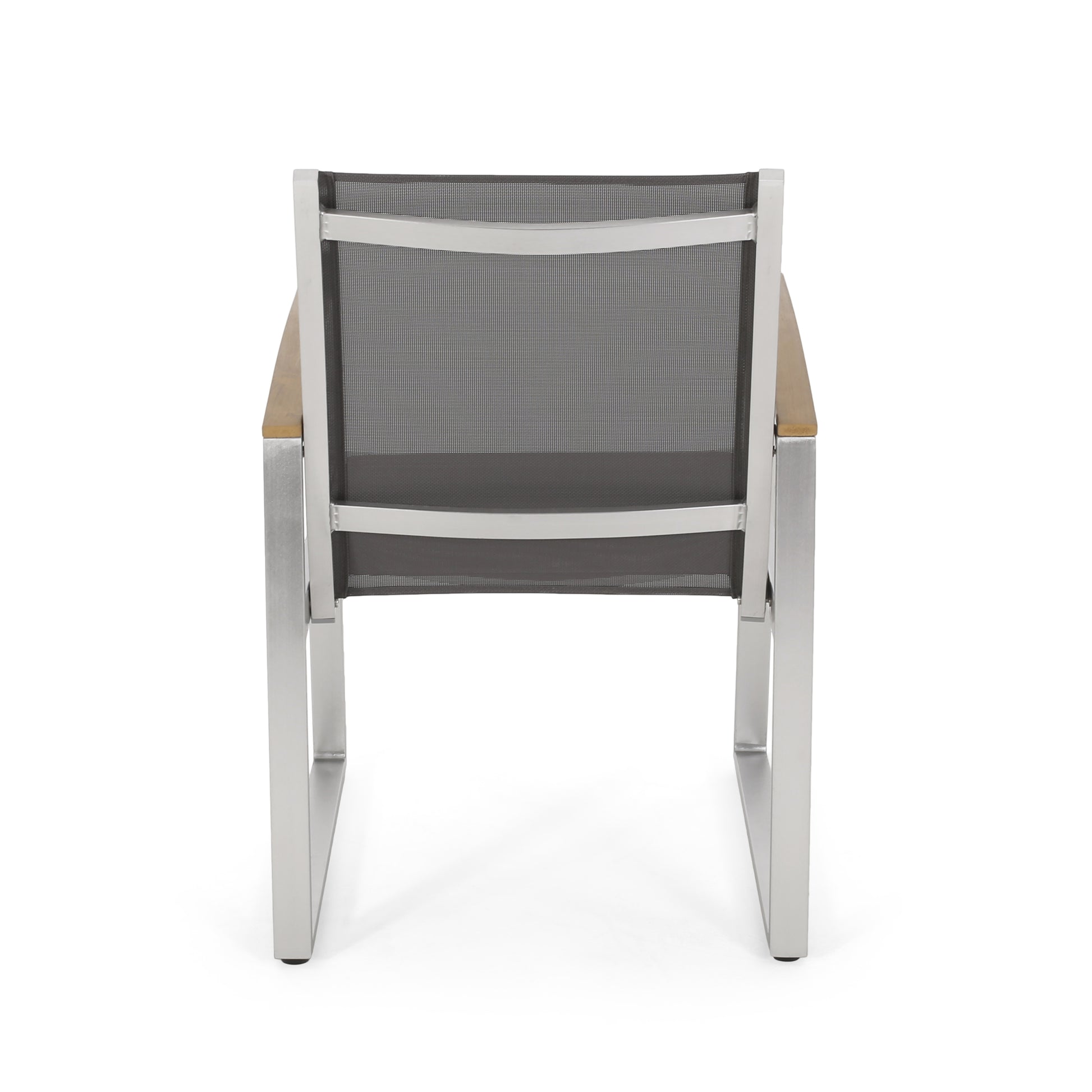 Glasgow Dining Chair Grey Aluminum