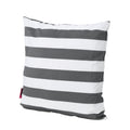 Coronado Stripe Square Pillow Set Of 2 Black Fabric