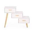 3 Drawer Stair Cabinet White Mdf