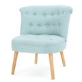 Bordeaux Tuft Chair Light Blue Fabric