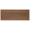 Wood Bar Table, Natural Walnut Finish, 17.72 In X 47.24 In X 42.01 In Walnut Mdf