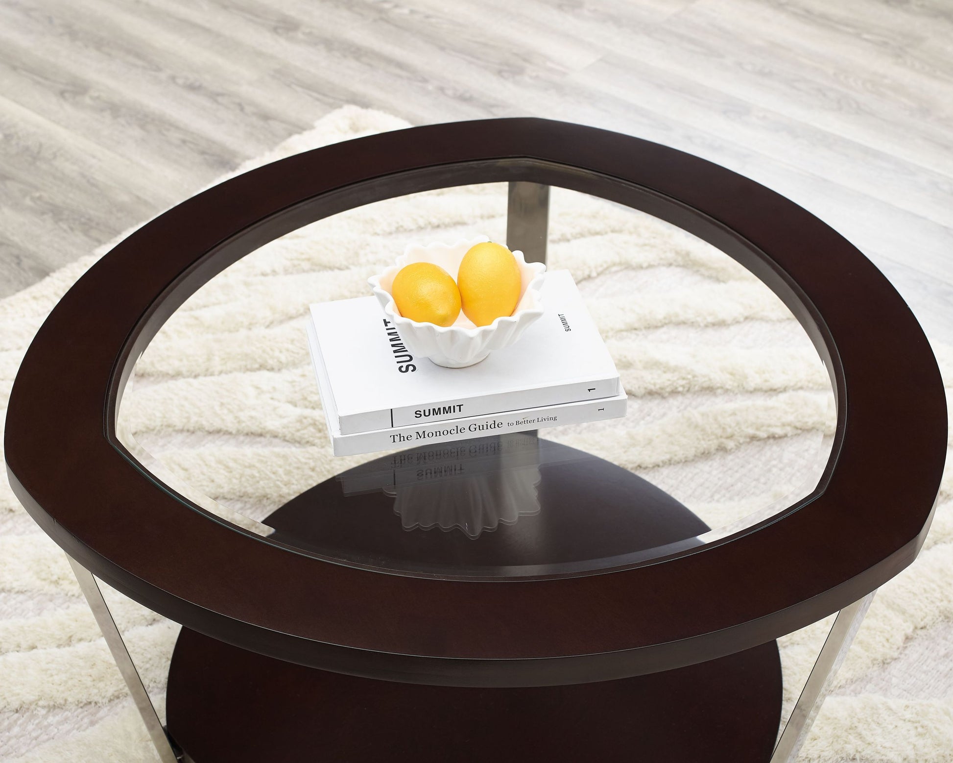 Duncan Cocktail Table Brown Brown Wood