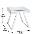 Alfresco 3 Piece Occasional Table Set Silver Silver Wood