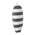 Coronado Stripe Square Pillow Set Of 2 Black Fabric