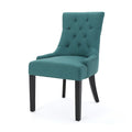 Cheney Dining Chair Kd Set Of 2 Teal Fabric