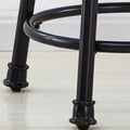 Claire Swivel Counter Stool Dark Brown Dark Brown Faux Leather