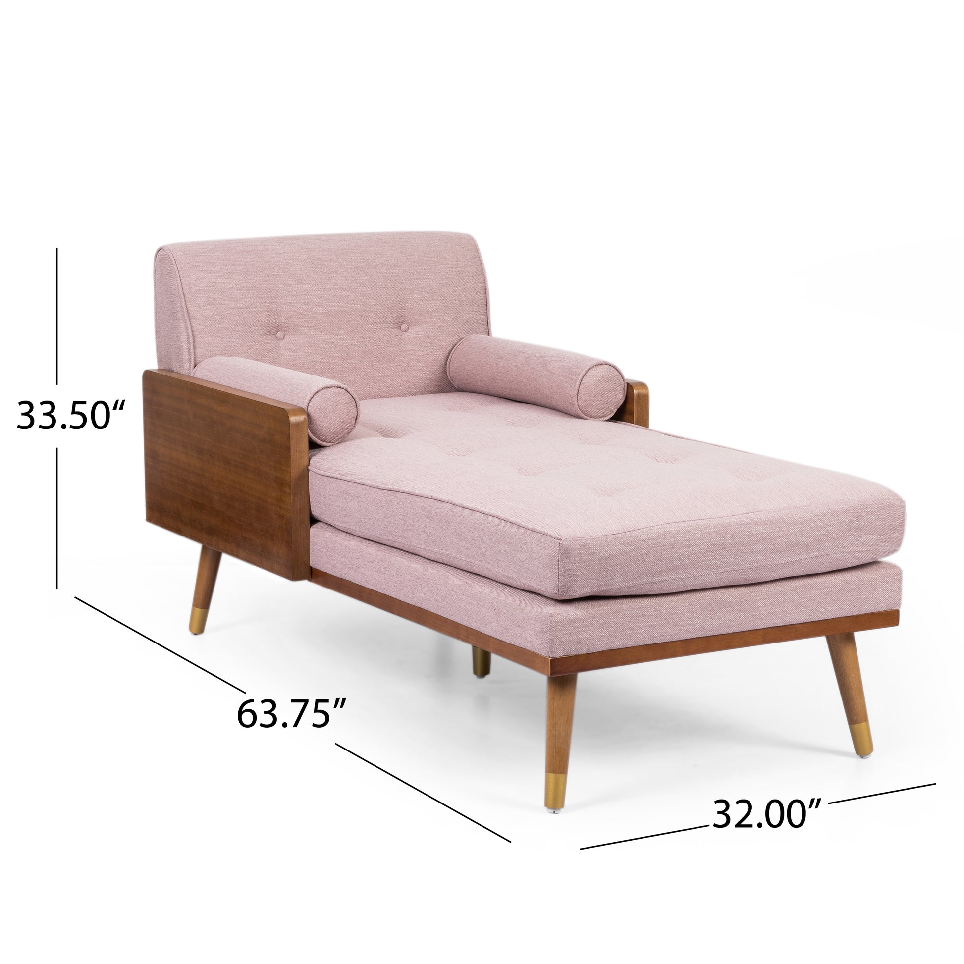 Chaise Lounge Blush Fabric