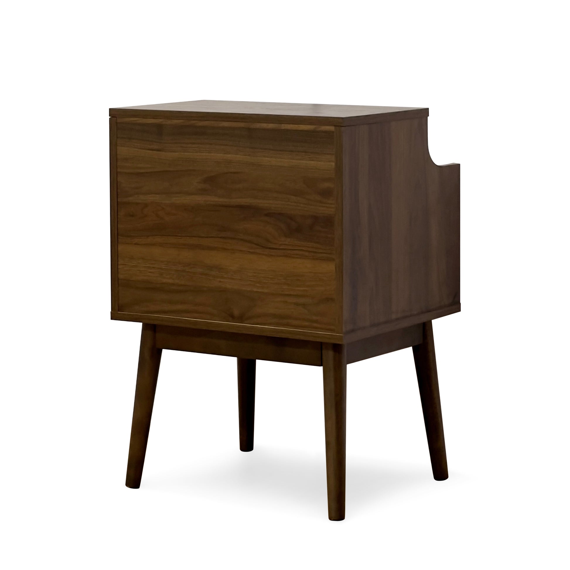 Disa 1 Drawer Nightstand Walnut Mdf