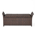 Wing Pe Storage Bench Brown Multi Rattan